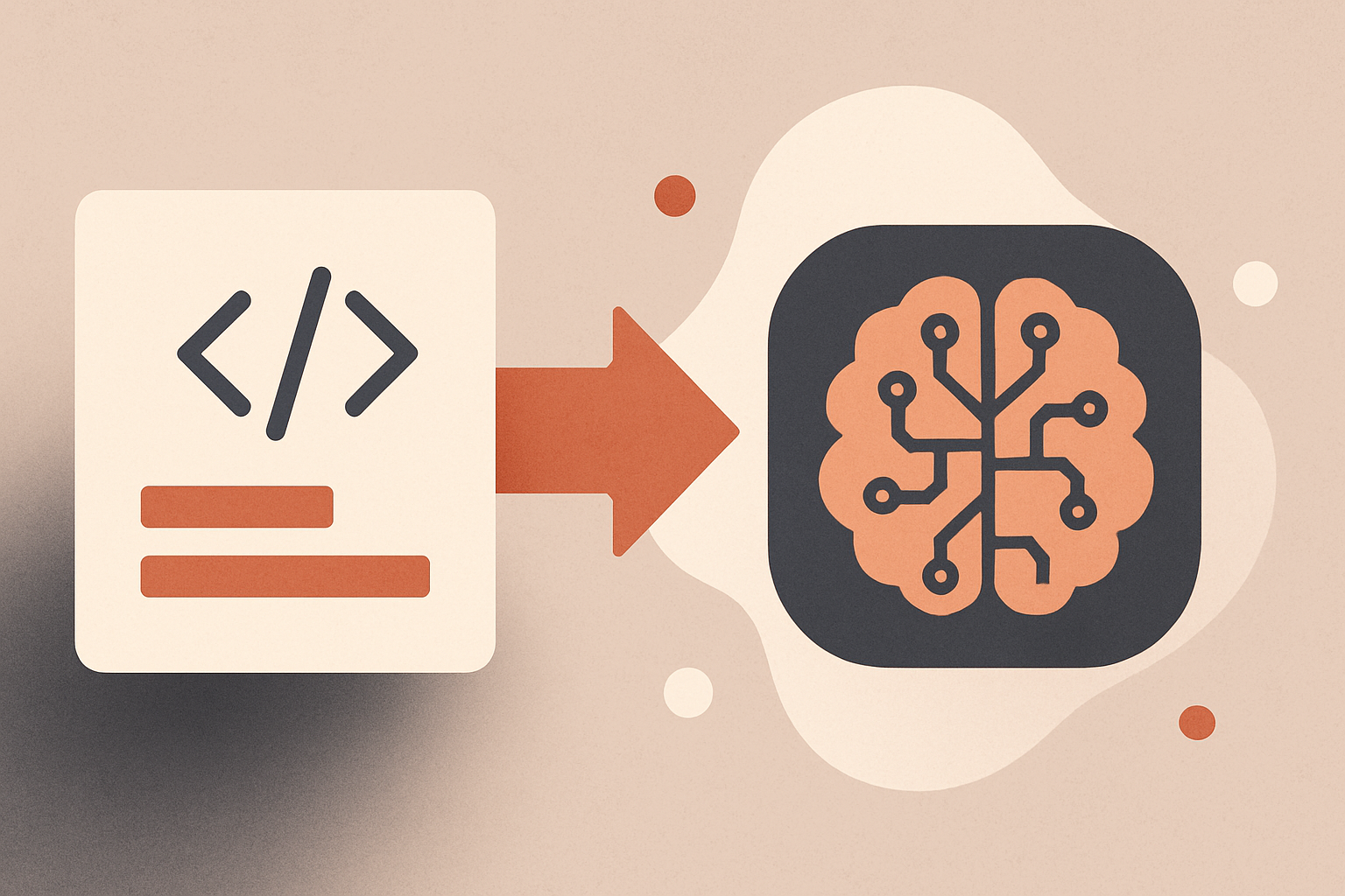 Illustration of AI transforming a Laravel application