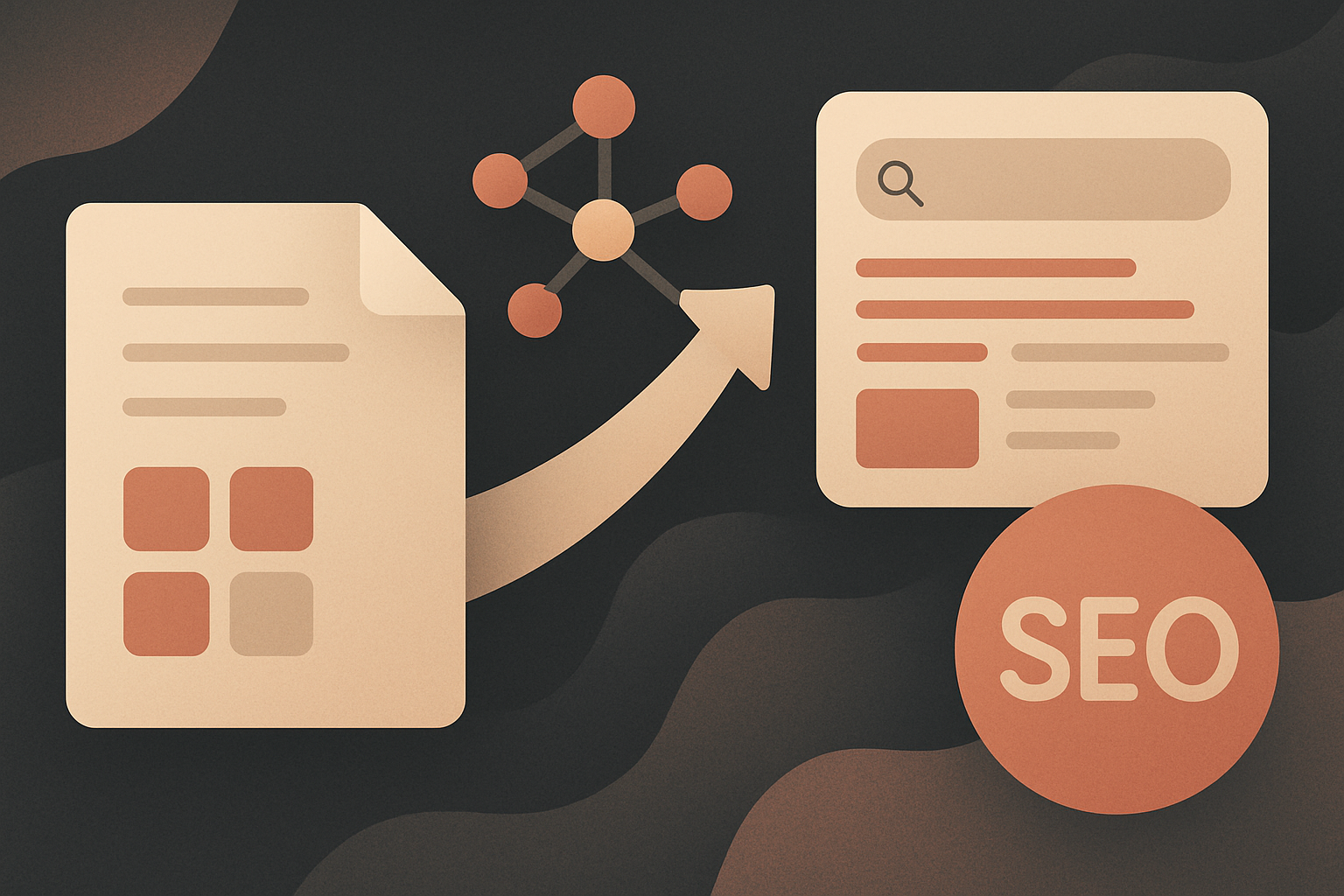 Diagram explaining structured data benefits for SEO