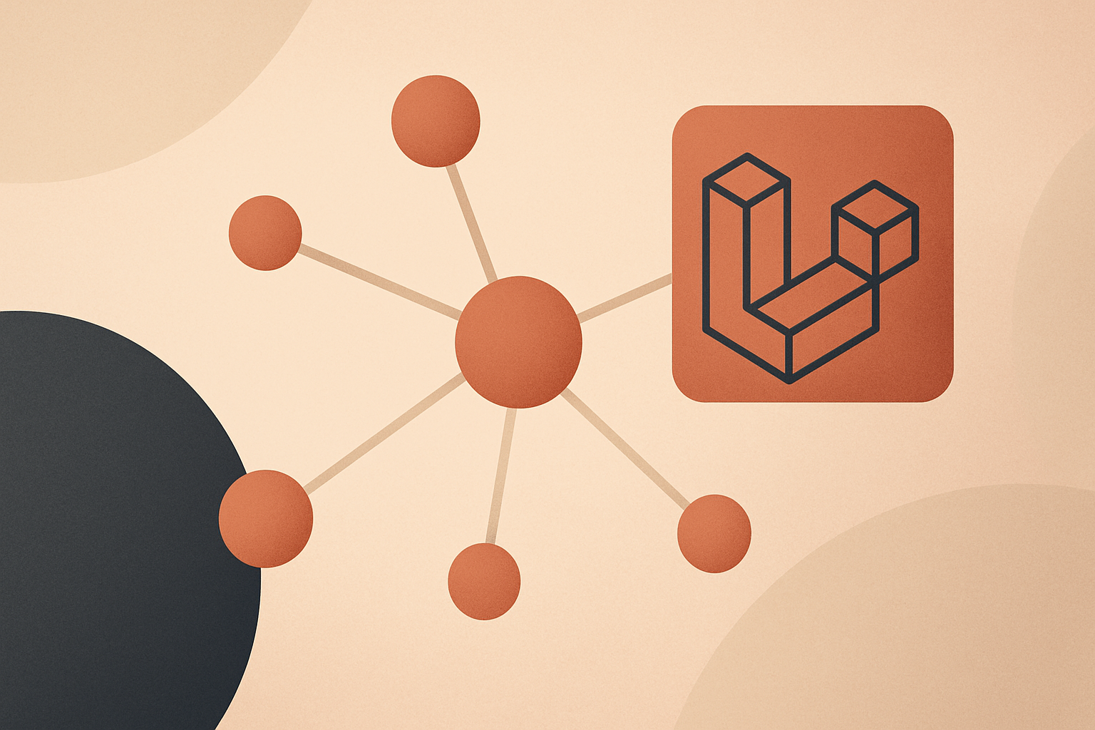Edge computing concept illustrated with network nodes